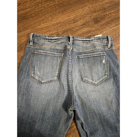 Cosmic Blue Love Straight Leg Skinny Stretch Jeans - Picture 6 of 6